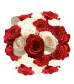 1 Ramo, 24 Rosas Rojas y Blancas