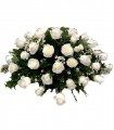 1 Cubre Urna, 30 Rosas Blancas