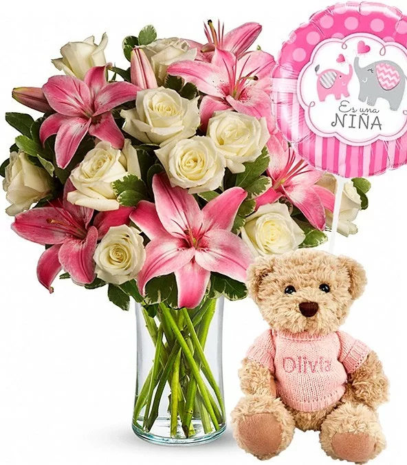 Florero de Nacimiento para Niña