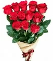 Ramo Extendido con 12 Rosas Rojas