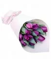 Ramo con 10 Tulipanes Morados